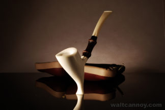 Cannoy Meerschaum Collection #8 – Bamboo Shanked Hedjet Sitter