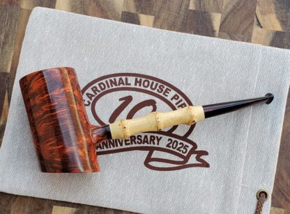 SOLD - 10th Anniversary Cardinal House Hollingsworth Pencil-shank Bamboo Poker Sitter 710