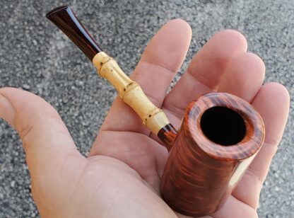 SOLD - 10th Anniversary Cardinal House Hollingsworth Pencil-shank Bamboo Poker Sitter 710 - Image 4