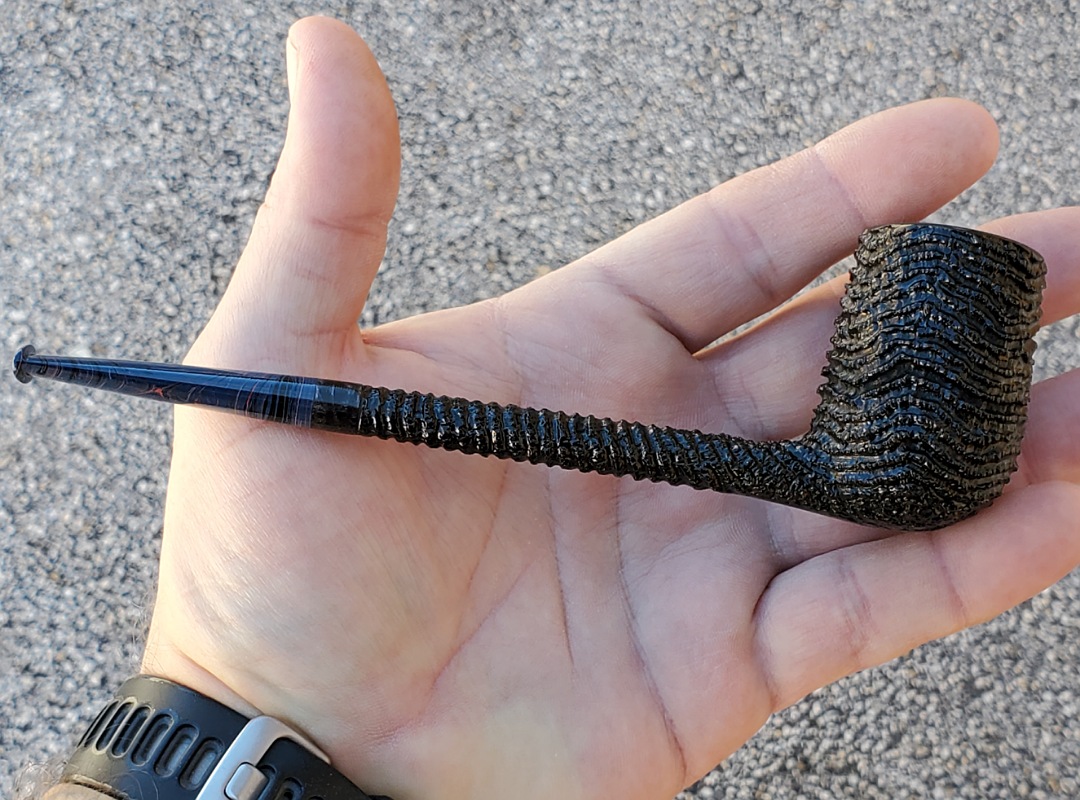 SOLD - 10th Anniversary Cardinal House Munn Pencil-shank Billiard 1011 - Image 2