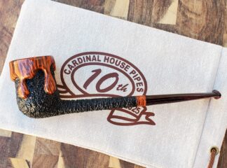 SOLD - 10th Anniversary Cardinal House Morton Pencil-shank Wax-Drip Billiard 1014