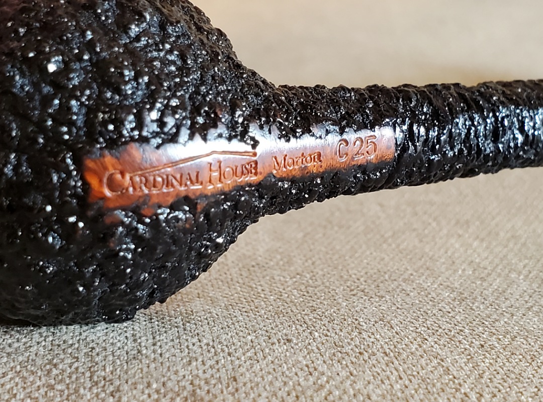 SOLD - 10th Anniversary Cardinal House Morton Pencil-shank Wax-Drip Billiard 1014 - Image 16