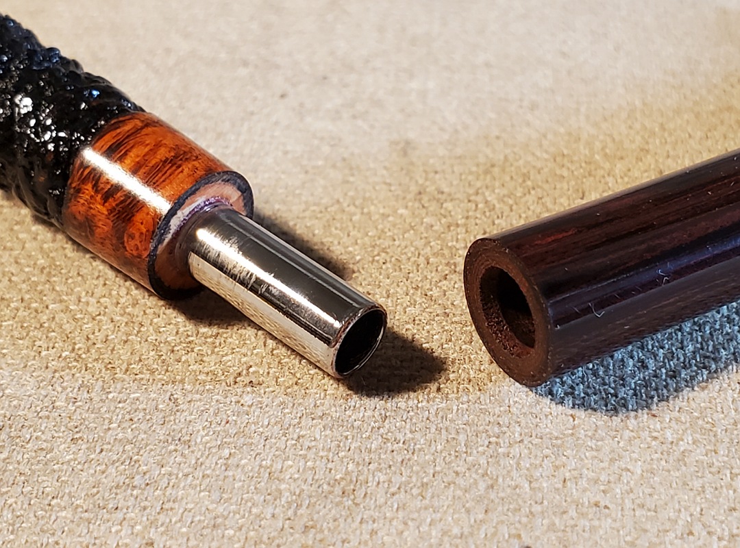 SOLD - 10th Anniversary Cardinal House Morton Pencil-shank Wax-Drip Billiard 1014 - Image 18