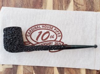 SOLD - 10th Anniversary Cardinal House Munn Pencil-shank Lava Rock Billiard 1019