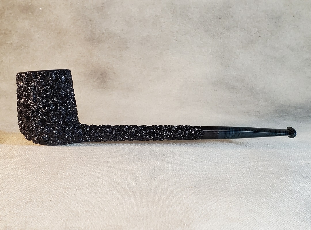 SOLD - 10th Anniversary Cardinal House Munn Pencil-shank Lava Rock Billiard 1019 - Image 8