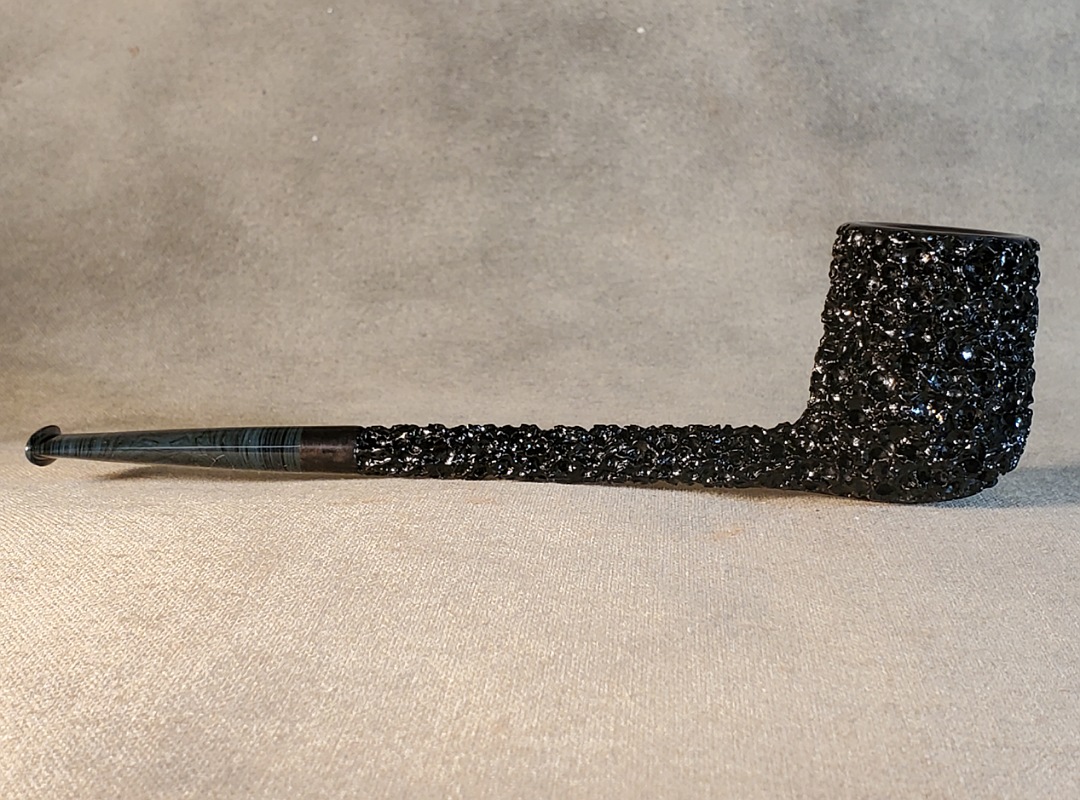 SOLD - 10th Anniversary Cardinal House Munn Pencil-shank Lava Rock Billiard 1019 - Image 9