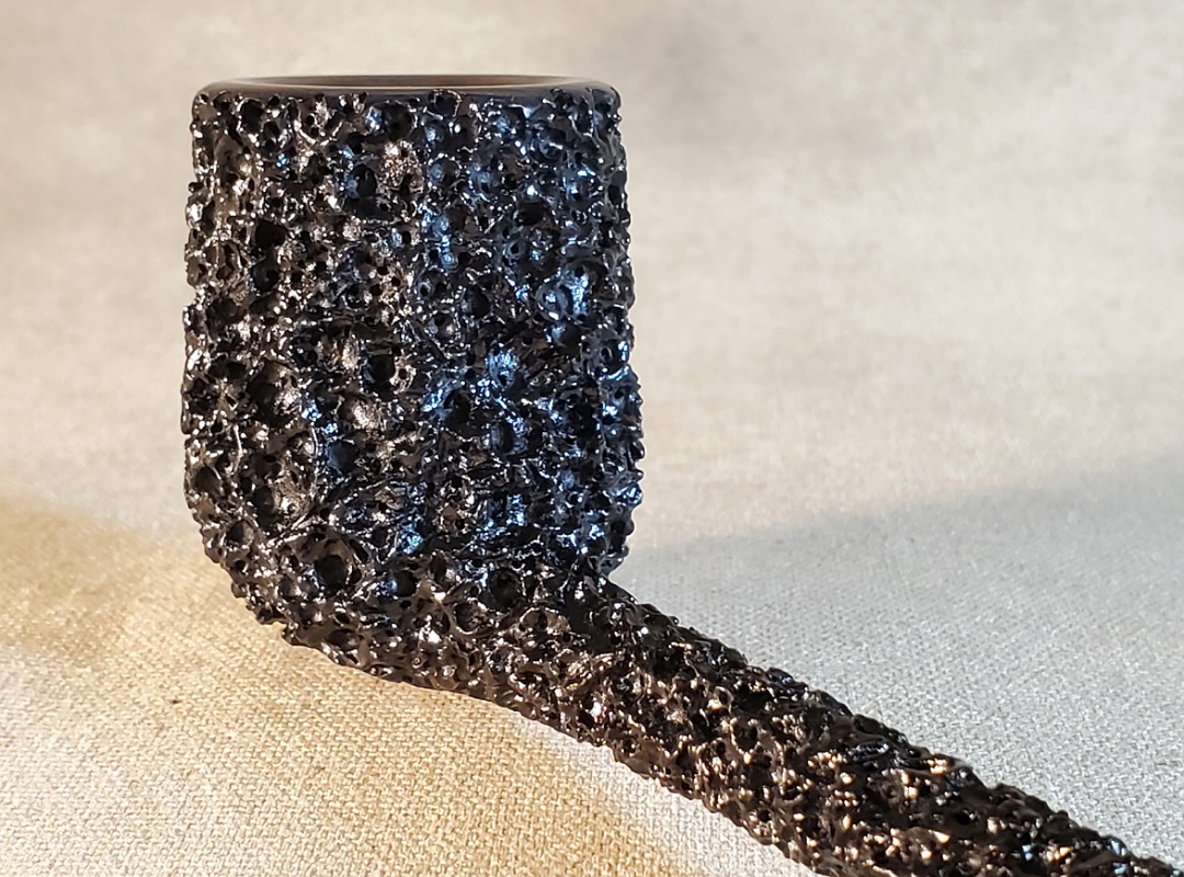 SOLD - 10th Anniversary Cardinal House Munn Pencil-shank Lava Rock Billiard 1019 - Image 12