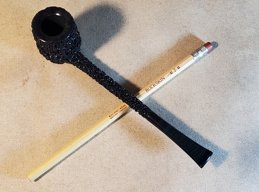 SOLD - 10th Anniversary Cardinal House Munn Pencil-shank Lava Rock Billiard 1019 - Image 21